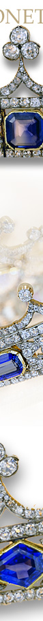 Saphire Krone Krönchen | Königliche Sapphire  mit Diamanten | Schmuck der Königin Victoria