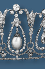 Empire-Diamant-Diadem der französischen Kaiserin Marie-Louise | The Diamond-Pearl-Tiara of Empress Marie-Louise historc jewel  histoy royal imperial jewels