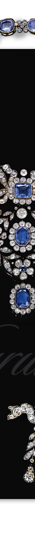 Habsburg Sapphires Parure,Fleur de Lys Brooches, Stomacher, Necklace