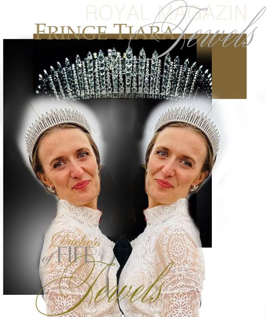 carnegie-fife-fringe-tiara-lady-Hugh-catherine-morgan Fife Fringe Tiara - Wedding  Lord Hugh Carnegie and Catherine Morgan e and Catherine Morgan 2025 August royal wedding