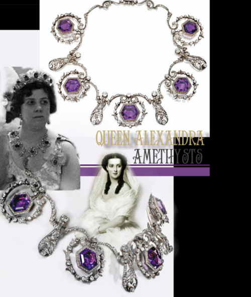 Jewels-of-Queen-Alexandra-Amethysts-Necklace-Tiara-Princess-Maud-Countess-of-Southesk Amethyst Tiara Imperial Amethysts Jewels of Queen Alexandra | Amethysts Necklace Tiara | Princess Maud Countess of Southesk