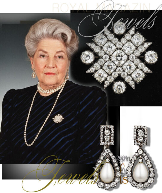 countess of paris diamond brooch cross
Queen Marie Amelie of France Natural Pearl and Diamond Earrings| French Crown Jewels later worn by the Madame la comtesse de Paris, see first pic.

An extraordinary pair of natural pearl and diamond earrings, dating to circa 1790, once belonged to Queen Marie-Amélie of France, the last Queen of France. A rare surviving example of authentic French Crown Jewels.
Louis-Philippe I of France, son of Philippe-Égalité and Louise-Marie de Bourbon-Penthièvre, married Marie-Amélie of Bourbon-Two Sicilies in 1809. She was the sixth daughter of Ferdinand IV, King of the Two Sicilies.

Following the abdication of Charles X in 1830, Louis-Philippe and Marie-Amélie ascended the throne as King and Queen of the French, reigning until 1848, when the Revolution led to the establishment of the Second Republic and forced the royal family into exile.
Marie-Amélie of Bourbon-Two Sicilies (1782–1866) and Louis-Philippe of Orléans (1773–1850) thus became the final sovereigns of the French monarchy.

The pearl and diamond earrings originated from Queen Marie-Amélie’s mother, 