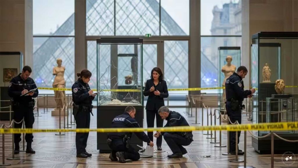 Robbery at the Louvre Museum in Paris this morning, targeting the Apollo Gallery