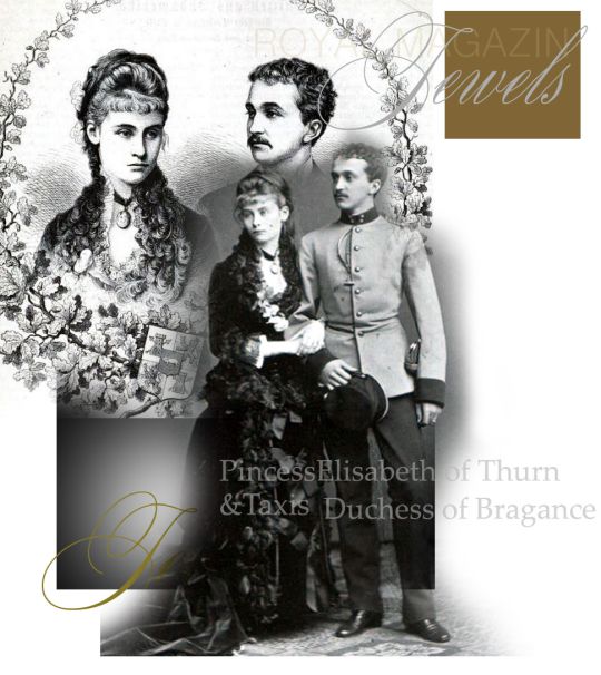 Princess Elisabeth of Thurn & Taxis Duchess of Braganca | Wedding Miguel Januário Duke of Braganca-Portugal Royal Jewel History - Joyas Joias 