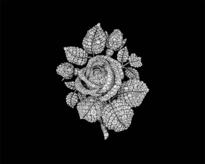 Tudor Rose Brooch Princess Mathilde - Bonaparte Imperial Jewels -Princess Mathilde |THE TUDOR ROSE A MAGNIFICENT ANTIQUE DIAMOND CORSAGE BROOCH made by Mellerio Joyas dinásticas Dynastic Jewels Joyaux dynastiques